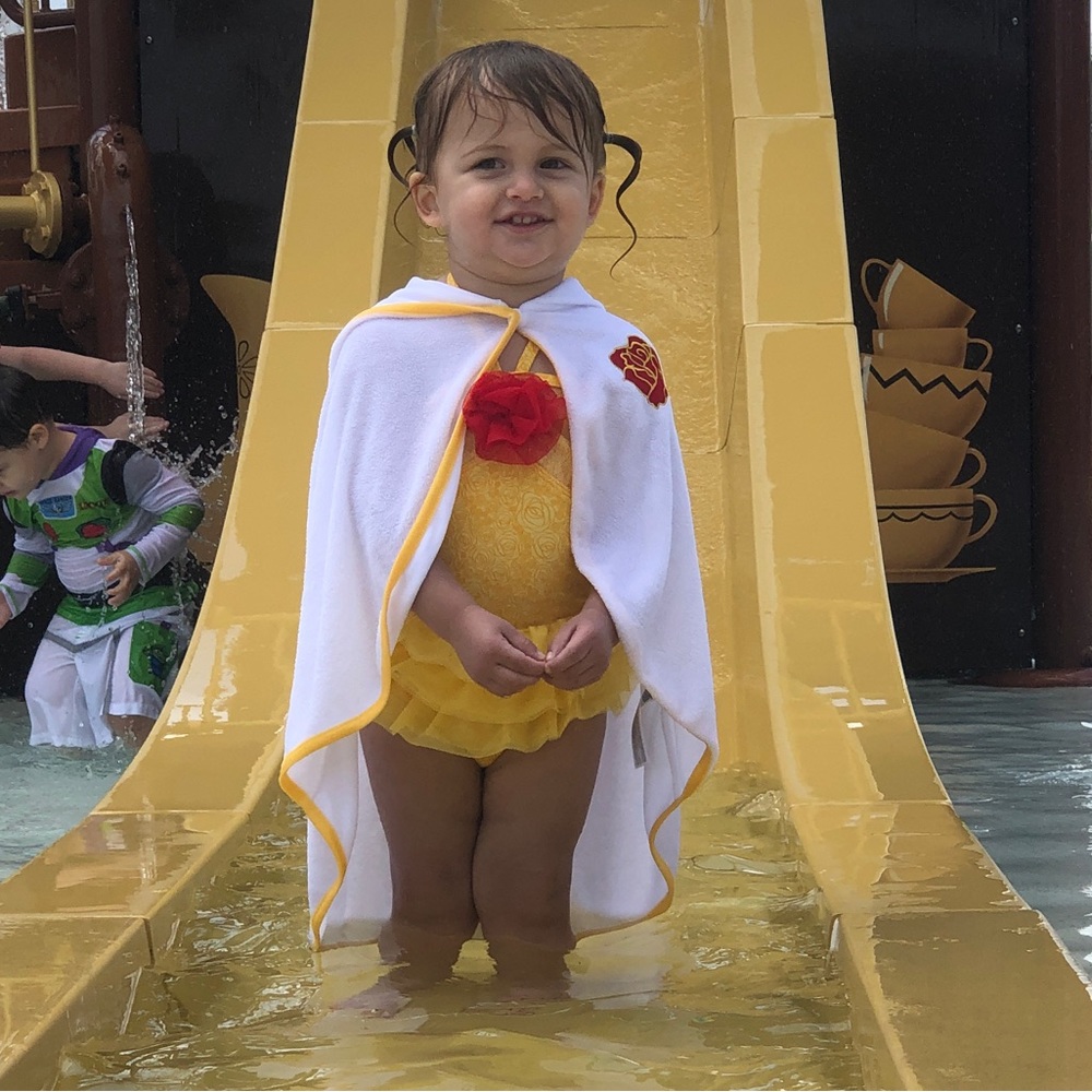 Disney Belle Bathing Suit with Matching Hooded Cape